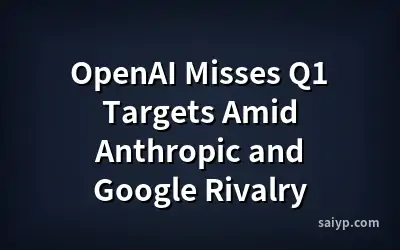 OpenAI Misses Q1 Targets Amid Anthropic and Google Rivalry