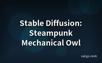 Stable Diffusion: Steampunk Mechanical Owl