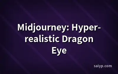 Midjourney: Hyper-realistic Dragon Eye