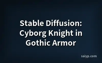 Stable Diffusion: Cyborg Knight in Gothic Armor