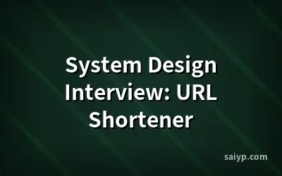System Design Interview: URL Shortener