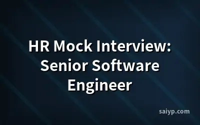 HR Mock Interview: Senior Software Engineer