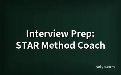 Interview Prep: STAR Method Coach