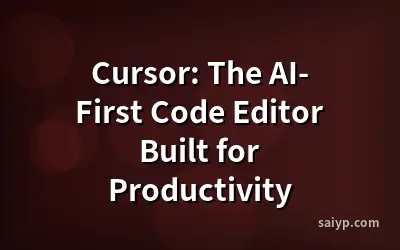 Cursor: The AI-First Code Editor Built for Productivity
