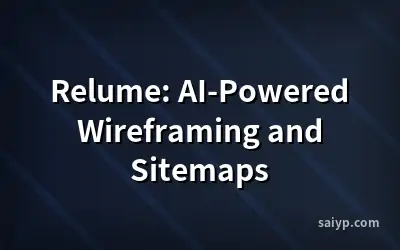 Relume: AI-Powered Wireframing and Sitemaps