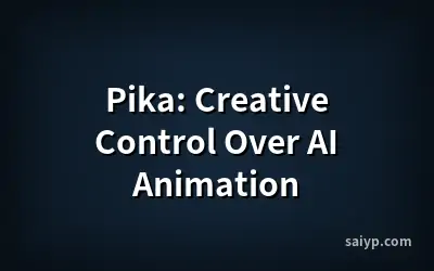Pika: Creative Control Over AI Animation