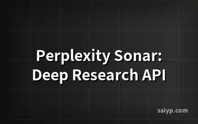 Perplexity Sonar: Deep Research API