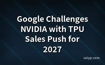 Google Challenges NVIDIA with TPU Sales Push for 2027