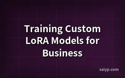 Training Custom LoRA Models for Business
